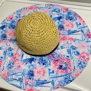 Lilly Pulitzer straw sun hat